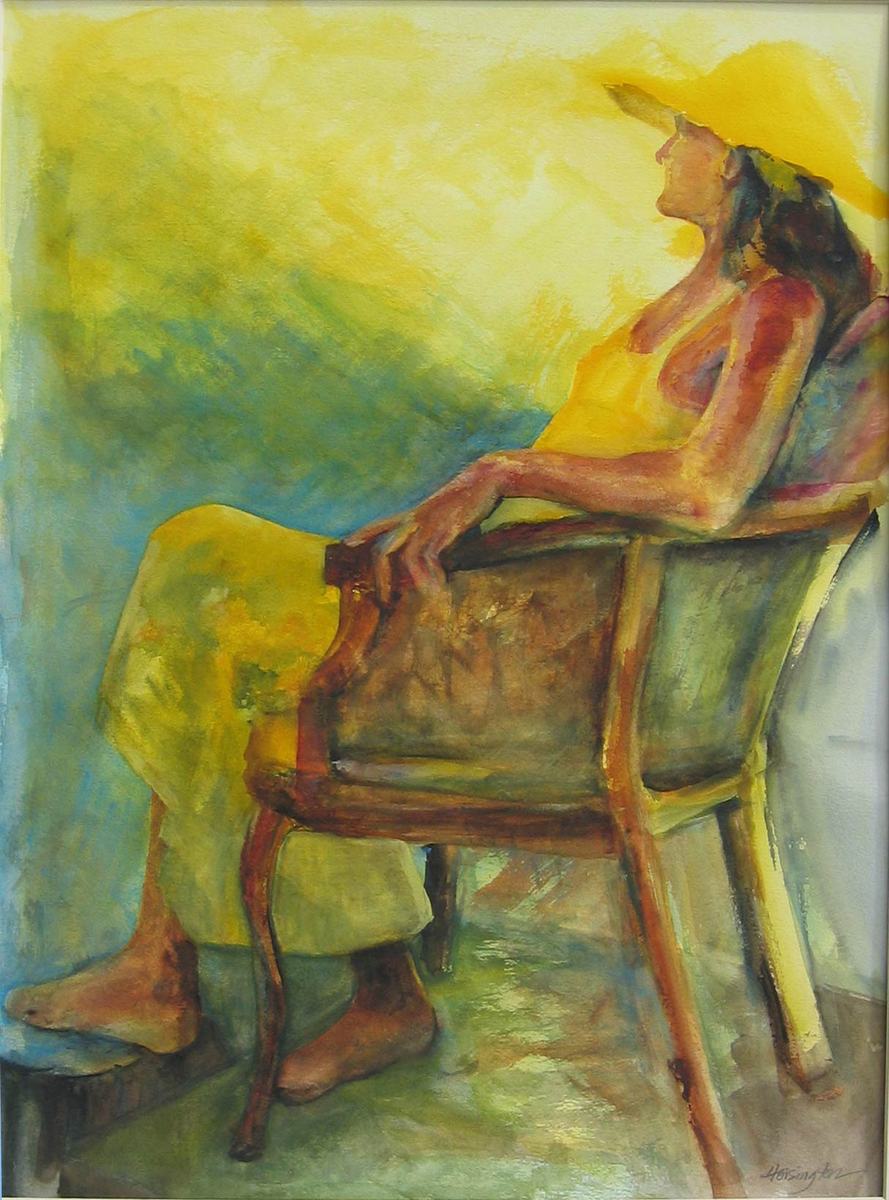 "Sunshine" watercolour, 61x46 cm, 24x18 inches, private collection, USA

